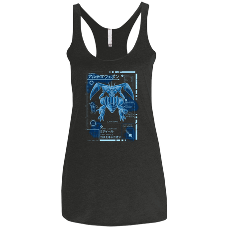 T-Shirts Vintage Black / X-Small ULTIMATE BLUE PRINT Women's Triblend Racerback Tank