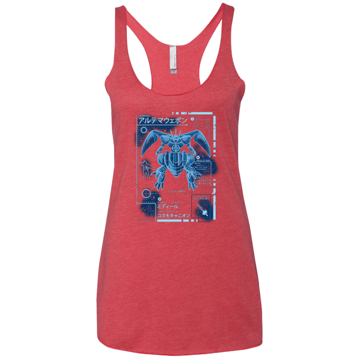 T-Shirts Vintage Red / X-Small ULTIMATE BLUE PRINT Women's Triblend Racerback Tank