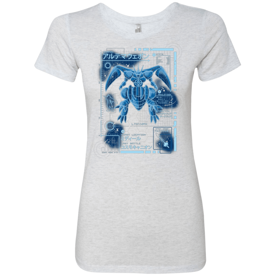 T-Shirts Heather White / Small ULTIMATE BLUE PRINT Women's Triblend T-Shirt