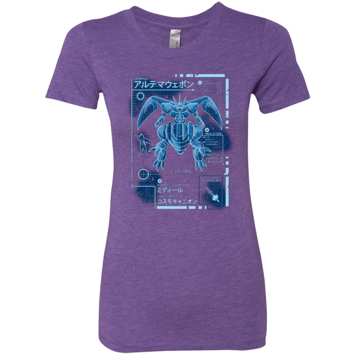 T-Shirts Purple Rush / Small ULTIMATE BLUE PRINT Women's Triblend T-Shirt