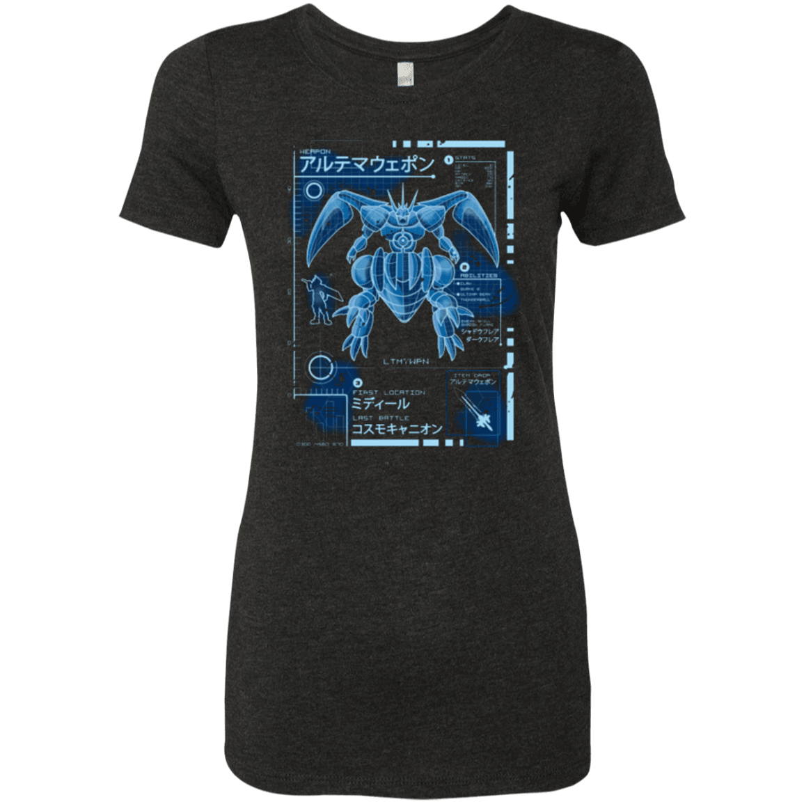 T-Shirts Vintage Black / Small ULTIMATE BLUE PRINT Women's Triblend T-Shirt