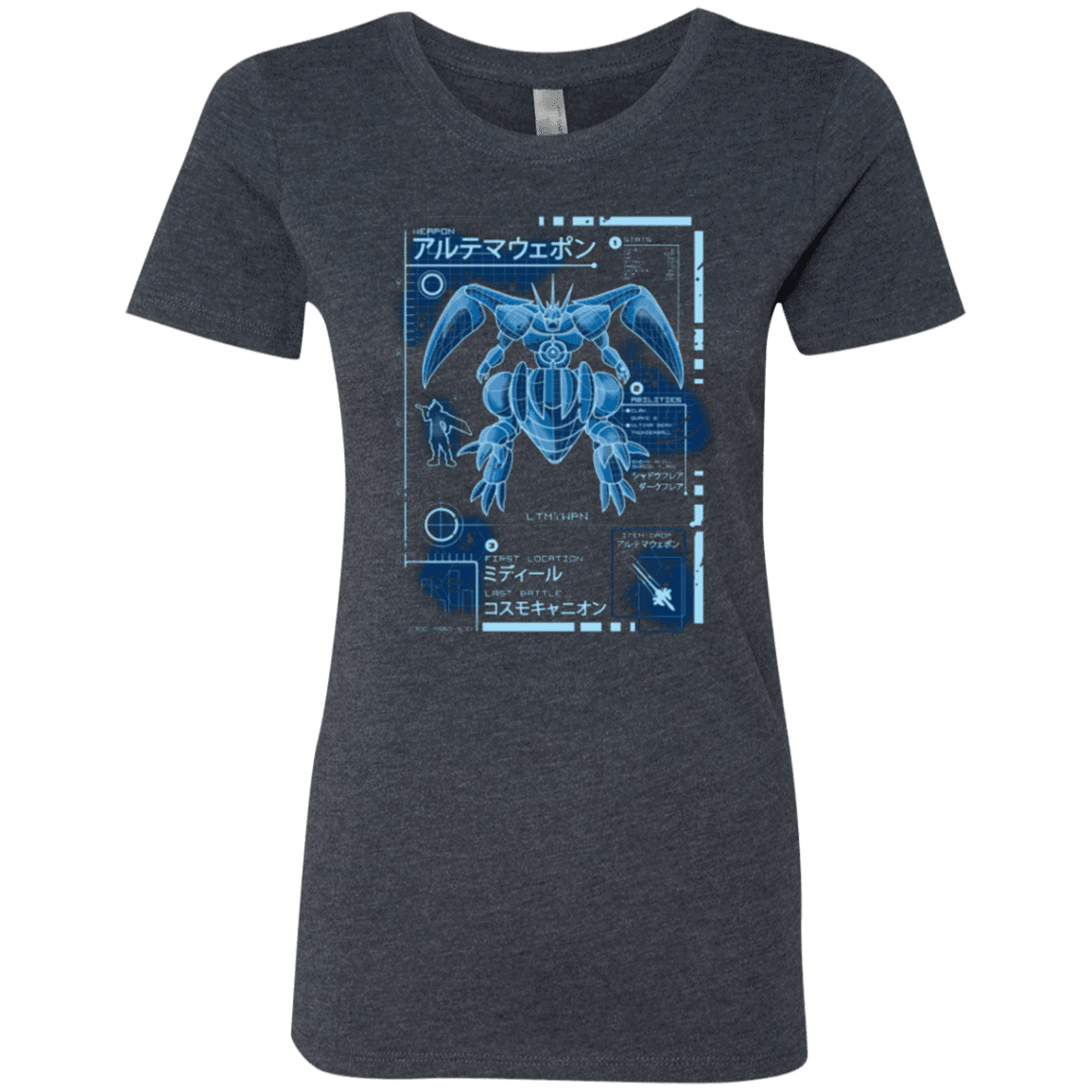 T-Shirts Vintage Navy / Small ULTIMATE BLUE PRINT Women's Triblend T-Shirt