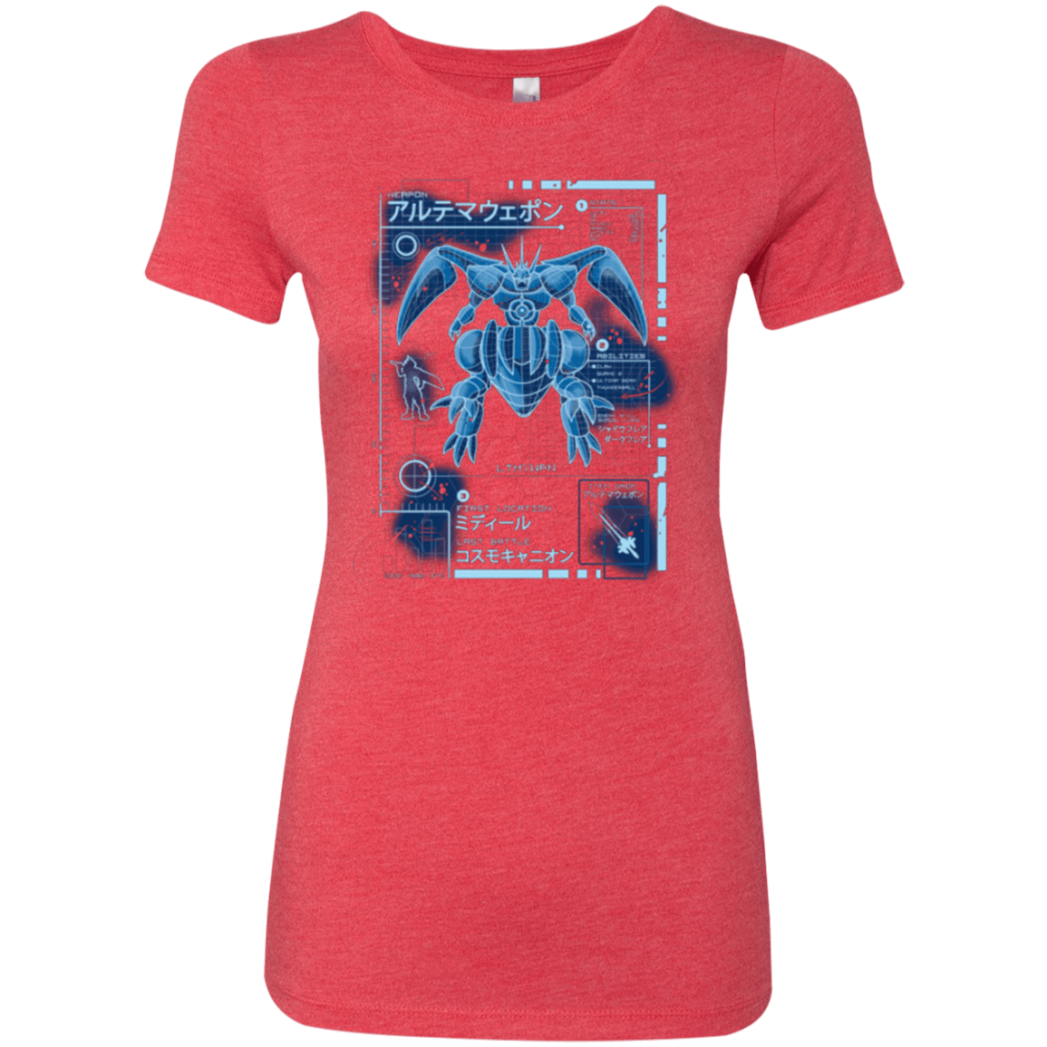 T-Shirts Vintage Red / Small ULTIMATE BLUE PRINT Women's Triblend T-Shirt
