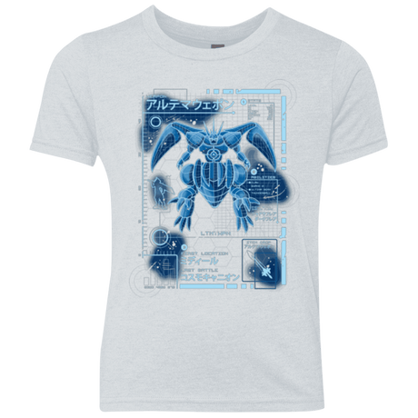 T-Shirts Heather White / YXS ULTIMATE BLUE PRINT Youth Triblend T-Shirt