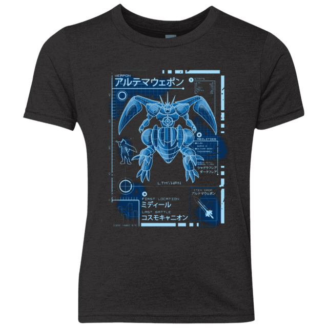 T-Shirts Vintage Black / YXS ULTIMATE BLUE PRINT Youth Triblend T-Shirt