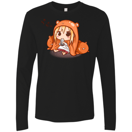 T-Shirts Black / Small Umaru Chan Men's Premium Long Sleeve