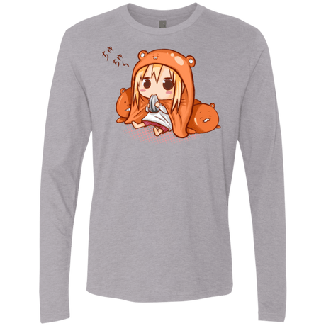 T-Shirts Heather Grey / Small Umaru Chan Men's Premium Long Sleeve