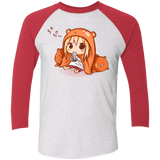 T-Shirts Heather White/Vintage Red / X-Small Umaru Chan Triblend 3/4 Sleeve