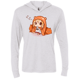 T-Shirts Heather White / X-Small Umaru Chan Triblend Long Sleeve Hoodie Tee