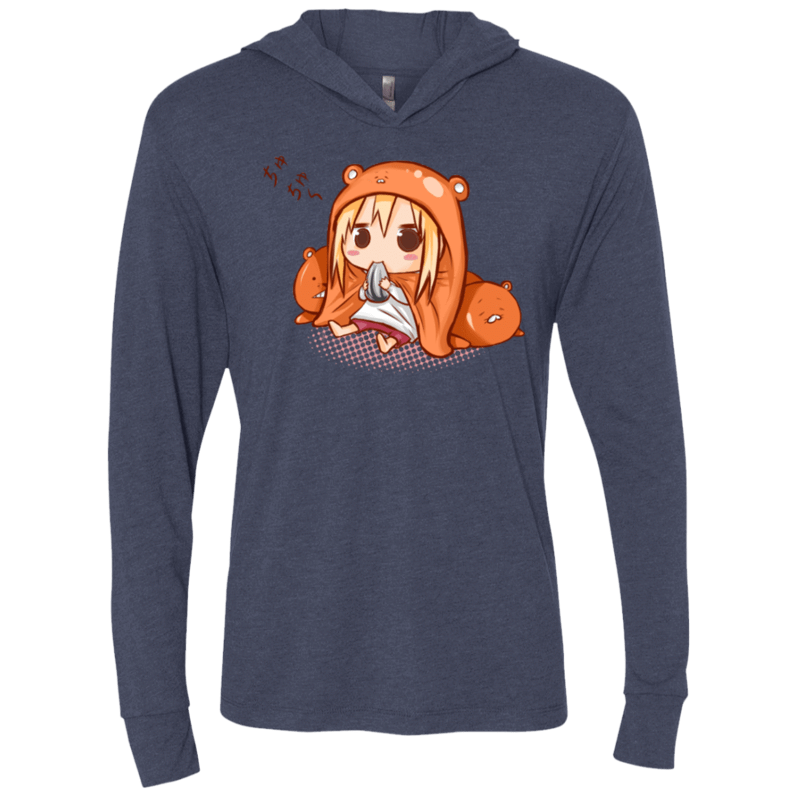 T-Shirts Vintage Navy / X-Small Umaru Chan Triblend Long Sleeve Hoodie Tee