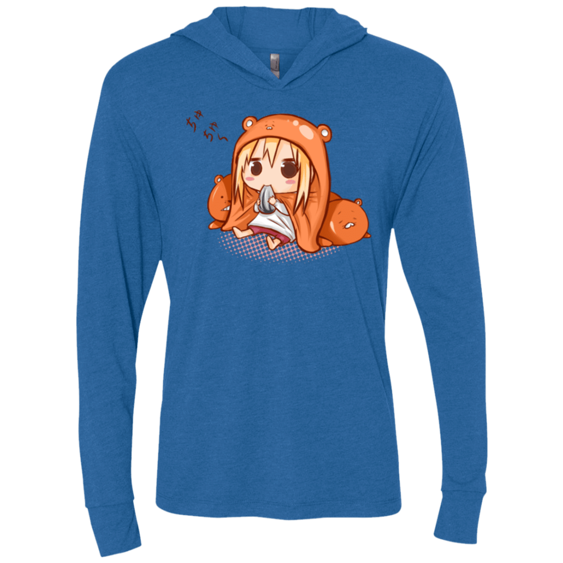 T-Shirts Vintage Royal / X-Small Umaru Chan Triblend Long Sleeve Hoodie Tee