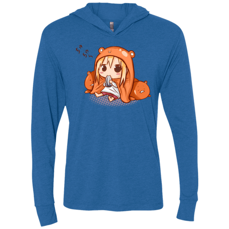 T-Shirts Vintage Royal / X-Small Umaru Chan Triblend Long Sleeve Hoodie Tee