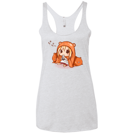 T-Shirts Heather White / X-Small Umaru Chan Women's Triblend Racerback Tank