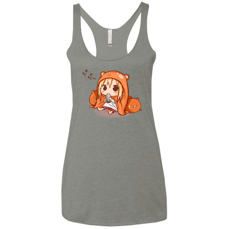 T-Shirts Venetian Grey / X-Small Umaru Chan Women's Triblend Racerback Tank