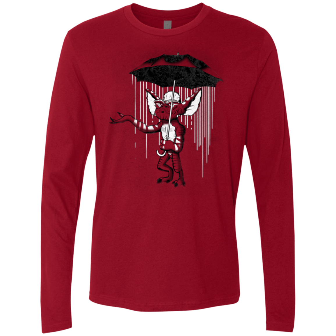 T-Shirts Cardinal / Small Umbrella Banksy Men's Premium Long Sleeve