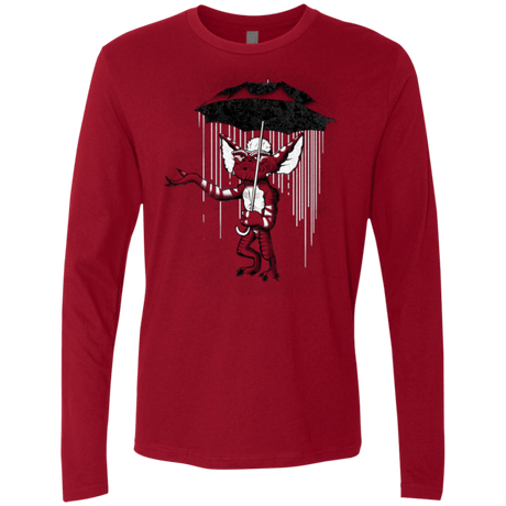 T-Shirts Cardinal / Small Umbrella Banksy Men's Premium Long Sleeve