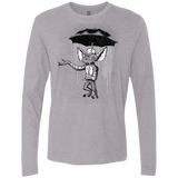 T-Shirts Heather Grey / Small Umbrella Banksy Men's Premium Long Sleeve
