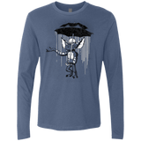 T-Shirts Indigo / Small Umbrella Banksy Men's Premium Long Sleeve