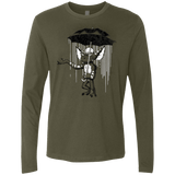 T-Shirts Military Green / Small Umbrella Banksy Men's Premium Long Sleeve