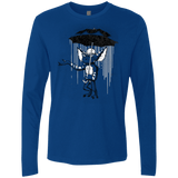 T-Shirts Royal / Small Umbrella Banksy Men's Premium Long Sleeve