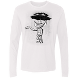 T-Shirts White / Small Umbrella Banksy Men's Premium Long Sleeve