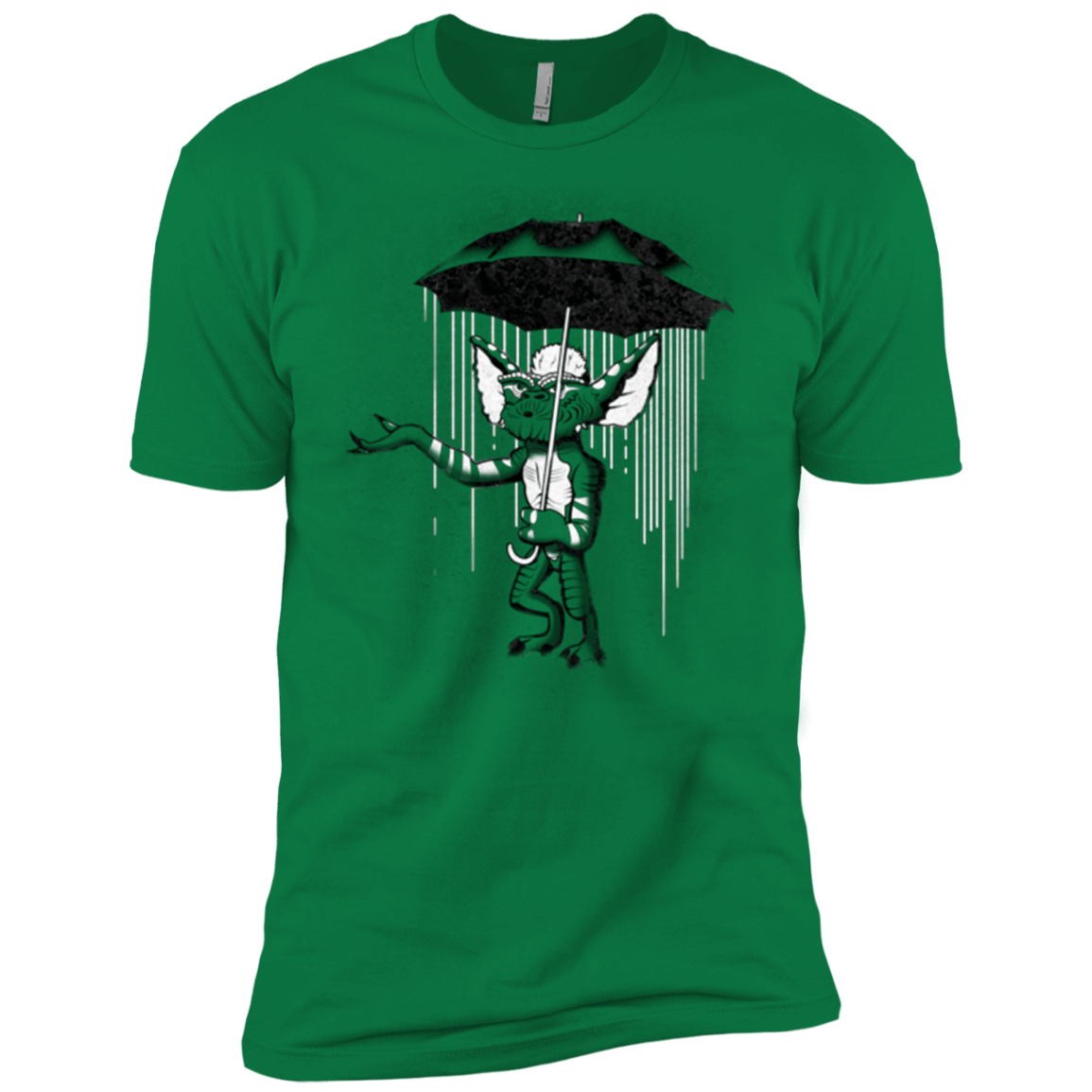 T-Shirts Kelly Green / X-Small Umbrella Banksy Men's Premium T-Shirt