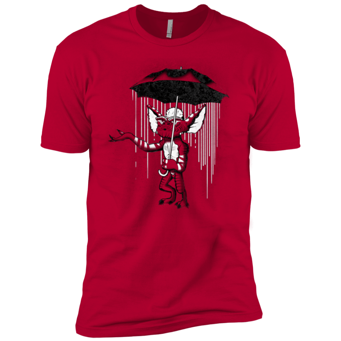 T-Shirts Red / X-Small Umbrella Banksy Men's Premium T-Shirt