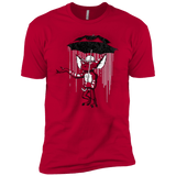 T-Shirts Red / X-Small Umbrella Banksy Men's Premium T-Shirt