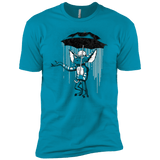 T-Shirts Turquoise / X-Small Umbrella Banksy Men's Premium T-Shirt