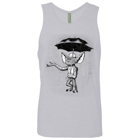 T-Shirts Heather Grey / Small Umbrella Banksy Men's Premium Tank Top