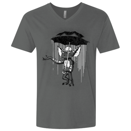 T-Shirts Heavy Metal / X-Small Umbrella Banksy Men's Premium V-Neck