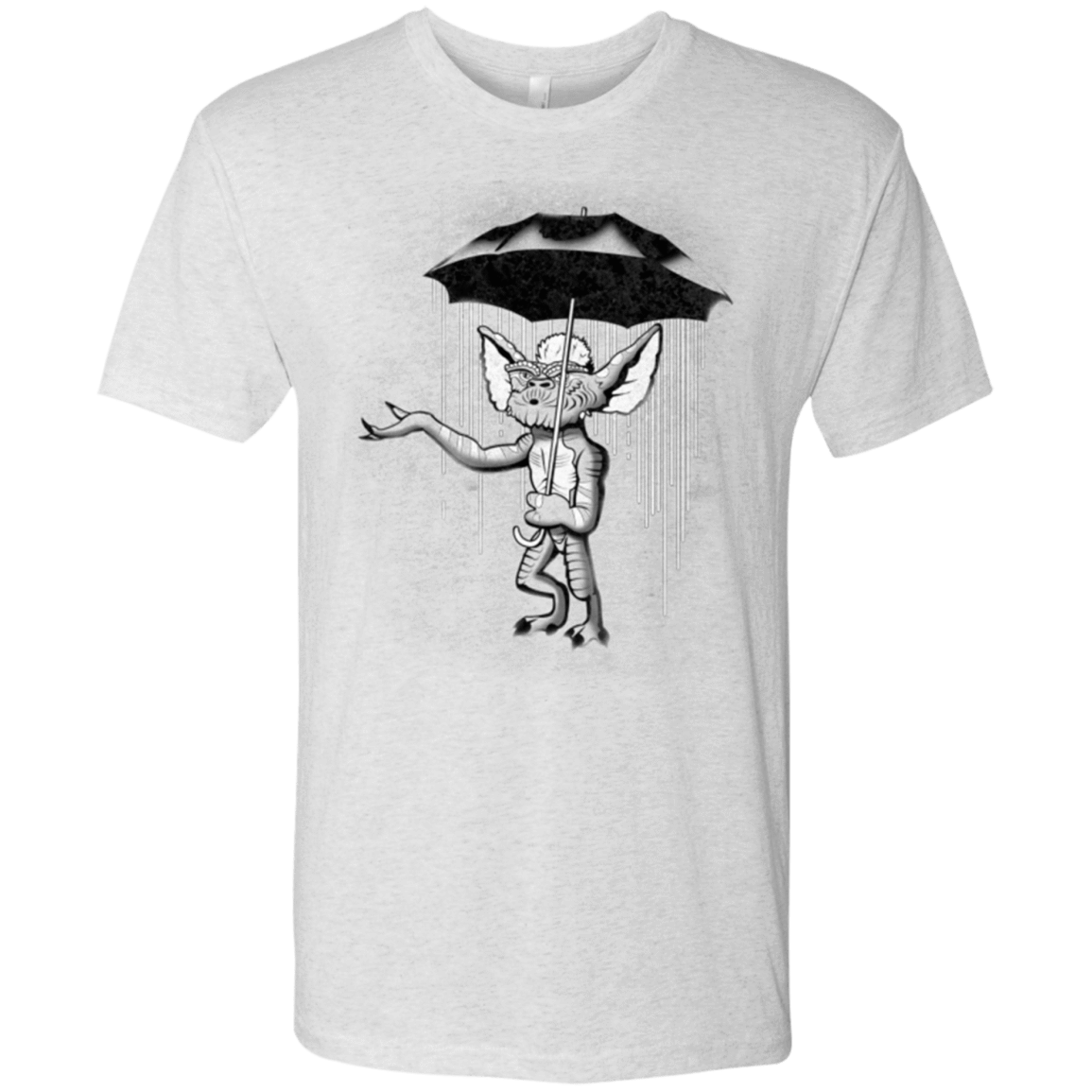 T-Shirts Heather White / Small Umbrella Banksy Men's Triblend T-Shirt