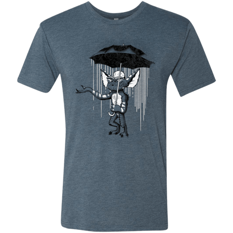 T-Shirts Indigo / Small Umbrella Banksy Men's Triblend T-Shirt