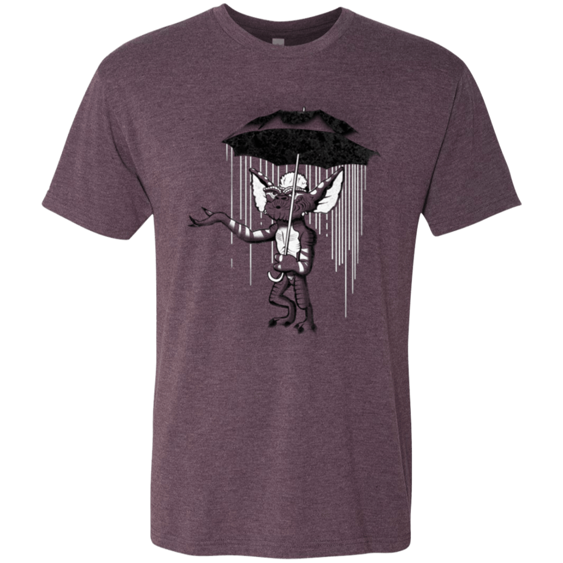 T-Shirts Vintage Purple / Small Umbrella Banksy Men's Triblend T-Shirt
