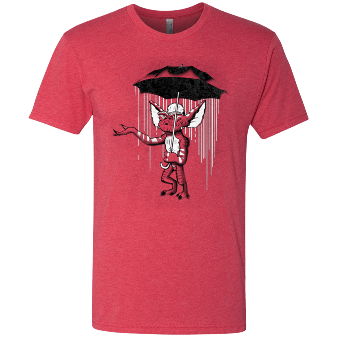 T-Shirts Vintage Red / Small Umbrella Banksy Men's Triblend T-Shirt