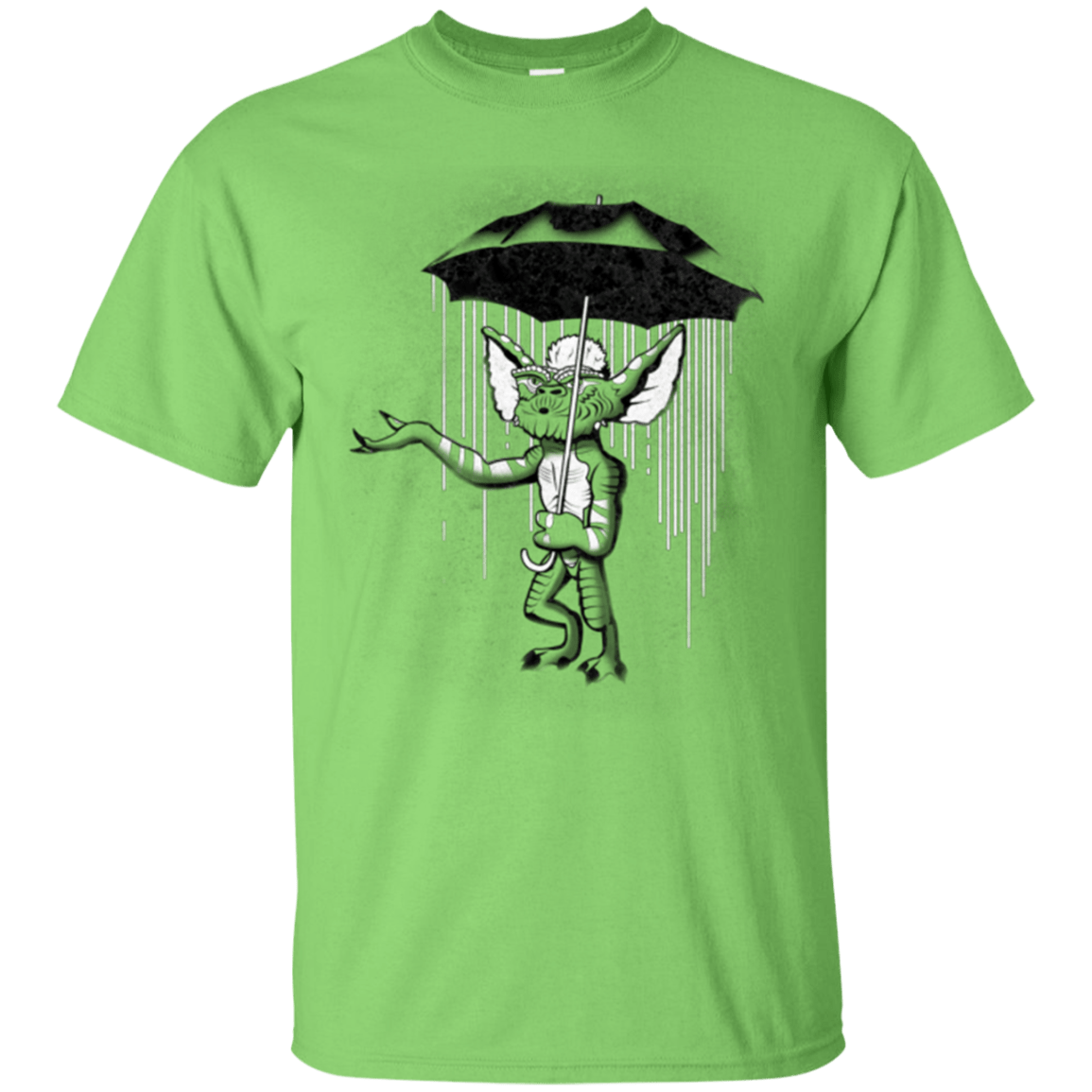 T-Shirts Lime / Small Umbrella Banksy T-Shirt