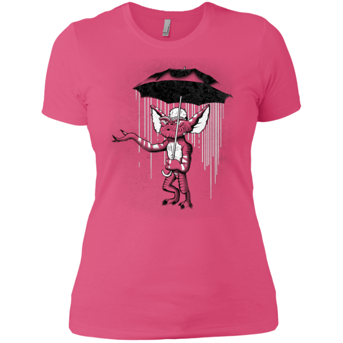 T-Shirts Hot Pink / X-Small Umbrella Banksy Women's Premium T-Shirt