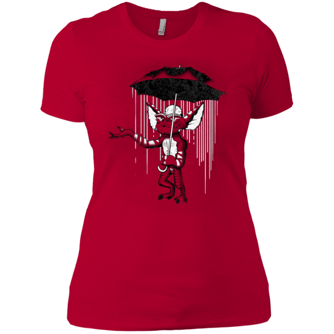 T-Shirts Red / X-Small Umbrella Banksy Women's Premium T-Shirt