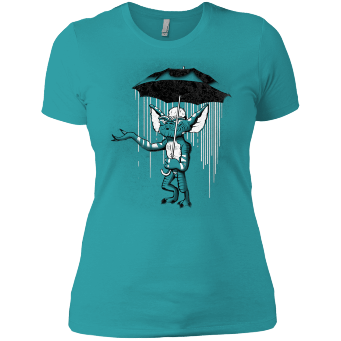 T-Shirts Tahiti Blue / X-Small Umbrella Banksy Women's Premium T-Shirt