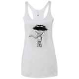 T-Shirts Heather White / X-Small Umbrella Banksy Women's Triblend Racerback Tank
