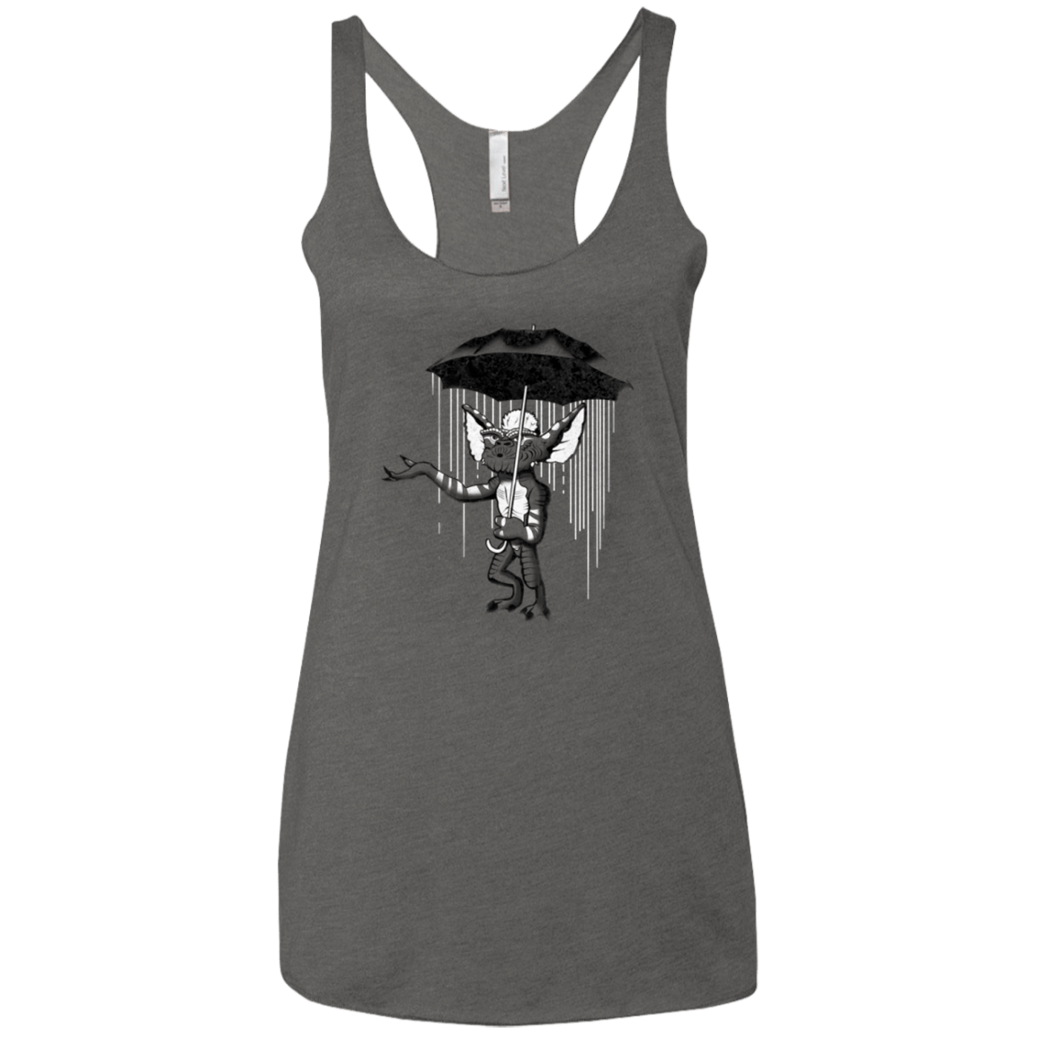 T-Shirts Premium Heather / X-Small Umbrella Banksy Women's Triblend Racerback Tank