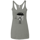T-Shirts Venetian Grey / X-Small Umbrella Banksy Women's Triblend Racerback Tank