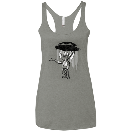T-Shirts Venetian Grey / X-Small Umbrella Banksy Women's Triblend Racerback Tank