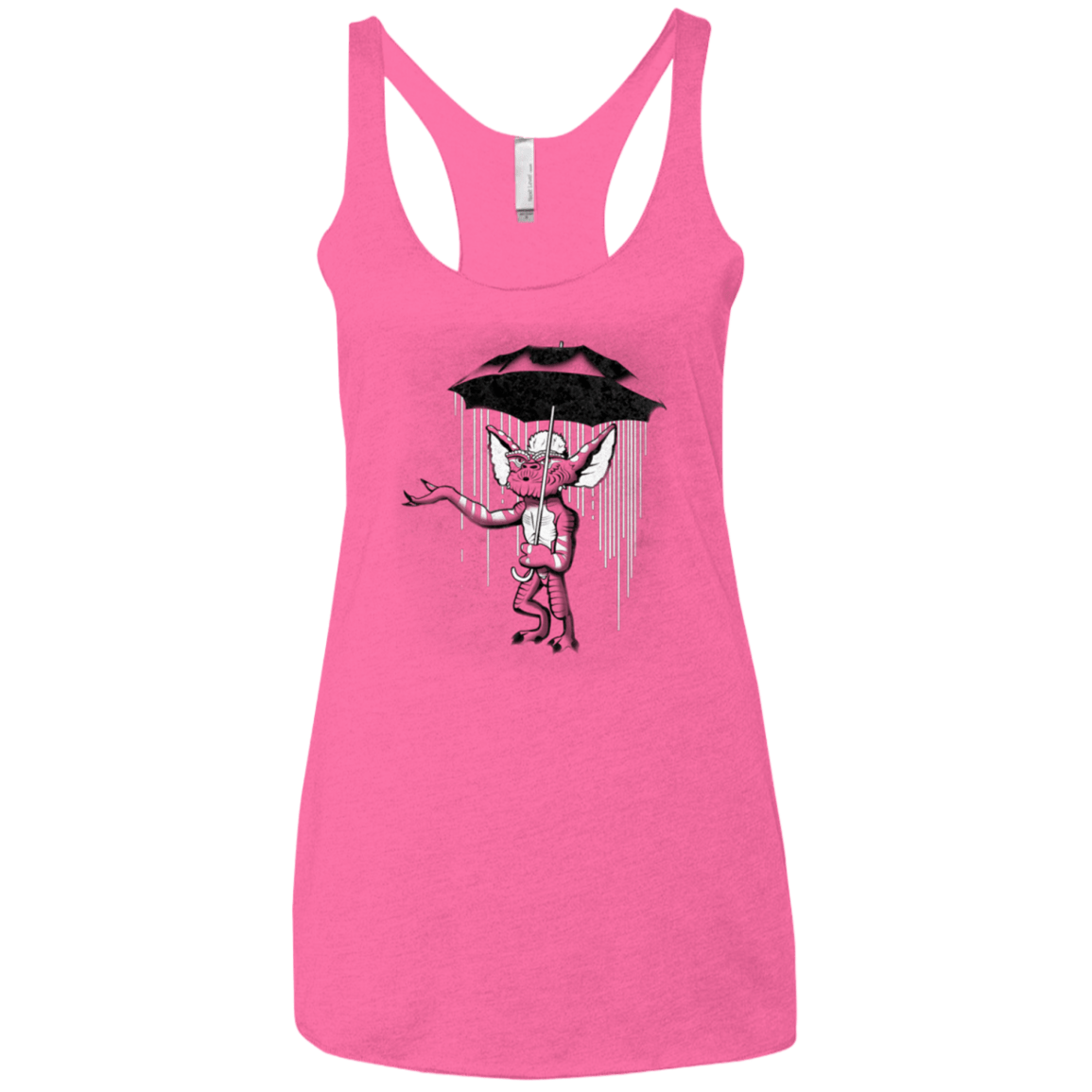 T-Shirts Vintage Pink / X-Small Umbrella Banksy Women's Triblend Racerback Tank