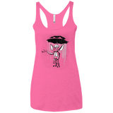 T-Shirts Vintage Pink / X-Small Umbrella Banksy Women's Triblend Racerback Tank