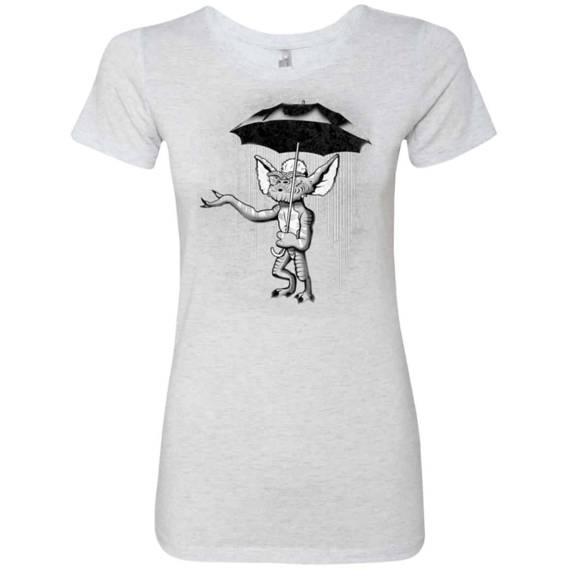 T-Shirts Heather White / Small Umbrella Banksy Women's Triblend T-Shirt