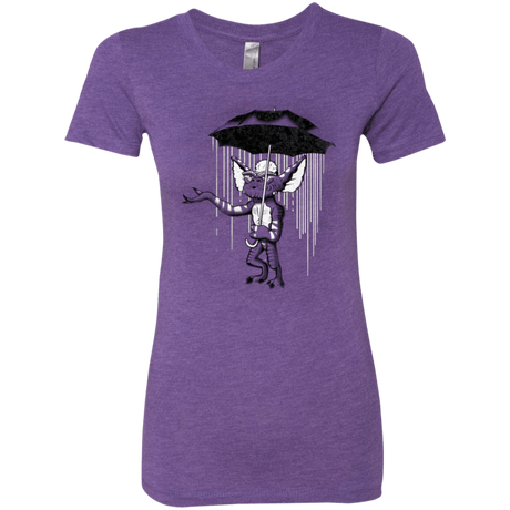 T-Shirts Purple Rush / Small Umbrella Banksy Women's Triblend T-Shirt