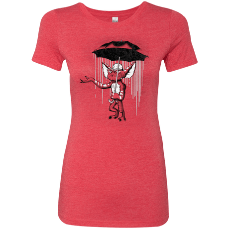 T-Shirts Vintage Red / Small Umbrella Banksy Women's Triblend T-Shirt