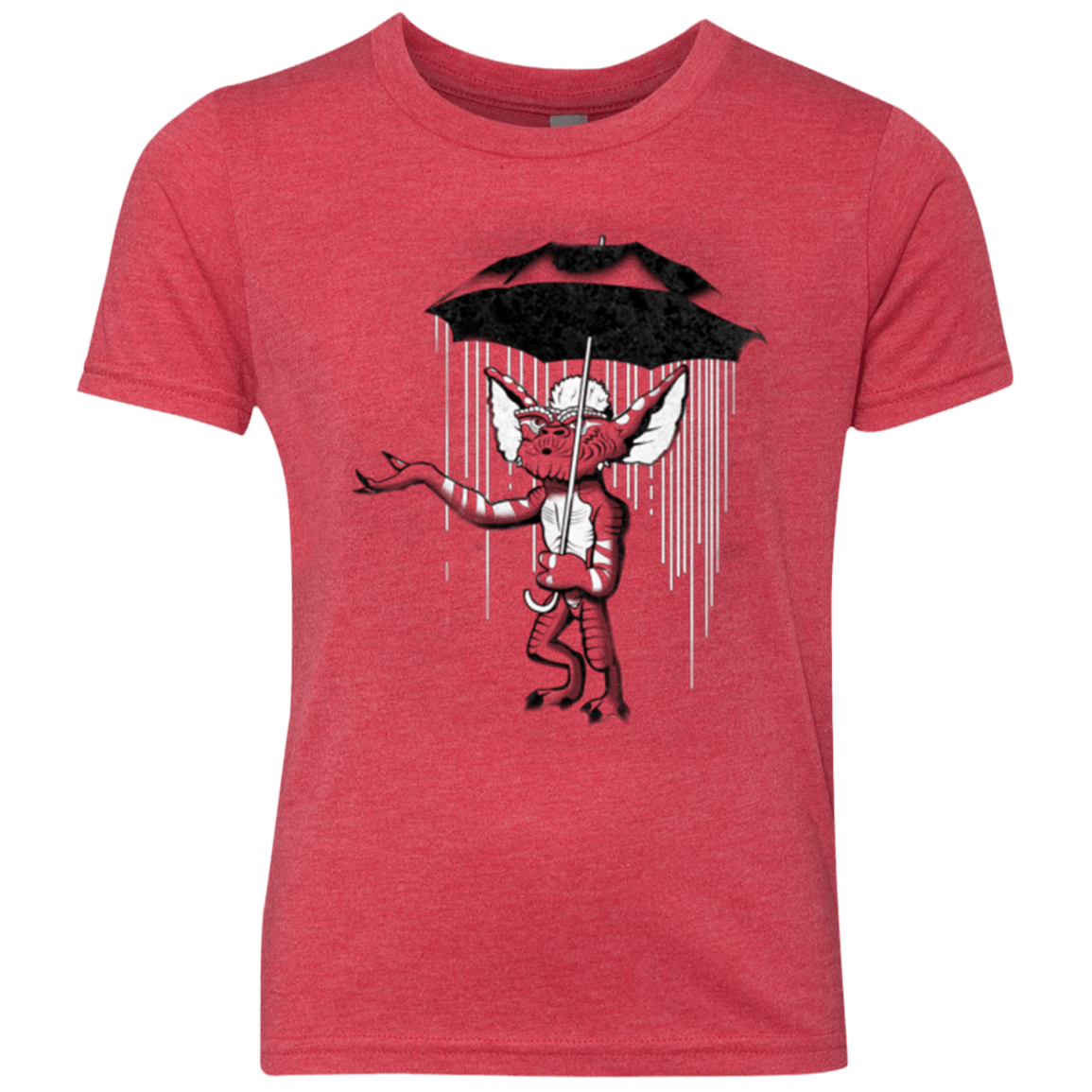 T-Shirts Vintage Red / YXS Umbrella Banksy Youth Triblend T-Shirt