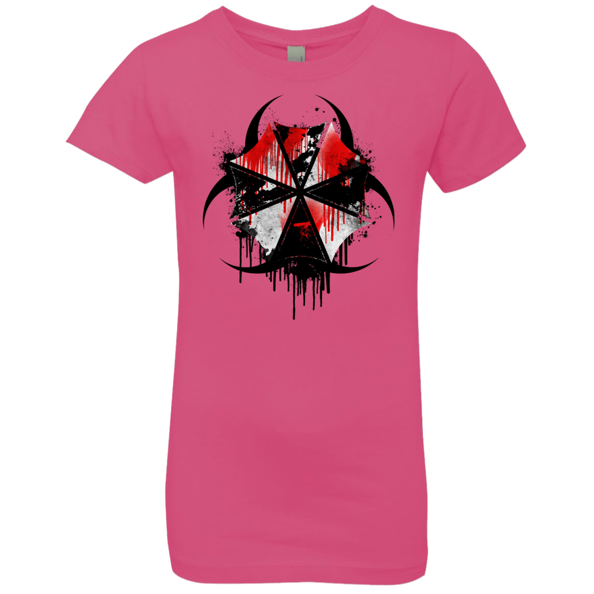 T-Shirts Hot Pink / YXS Umbrella Corp Girls Premium T-Shirt